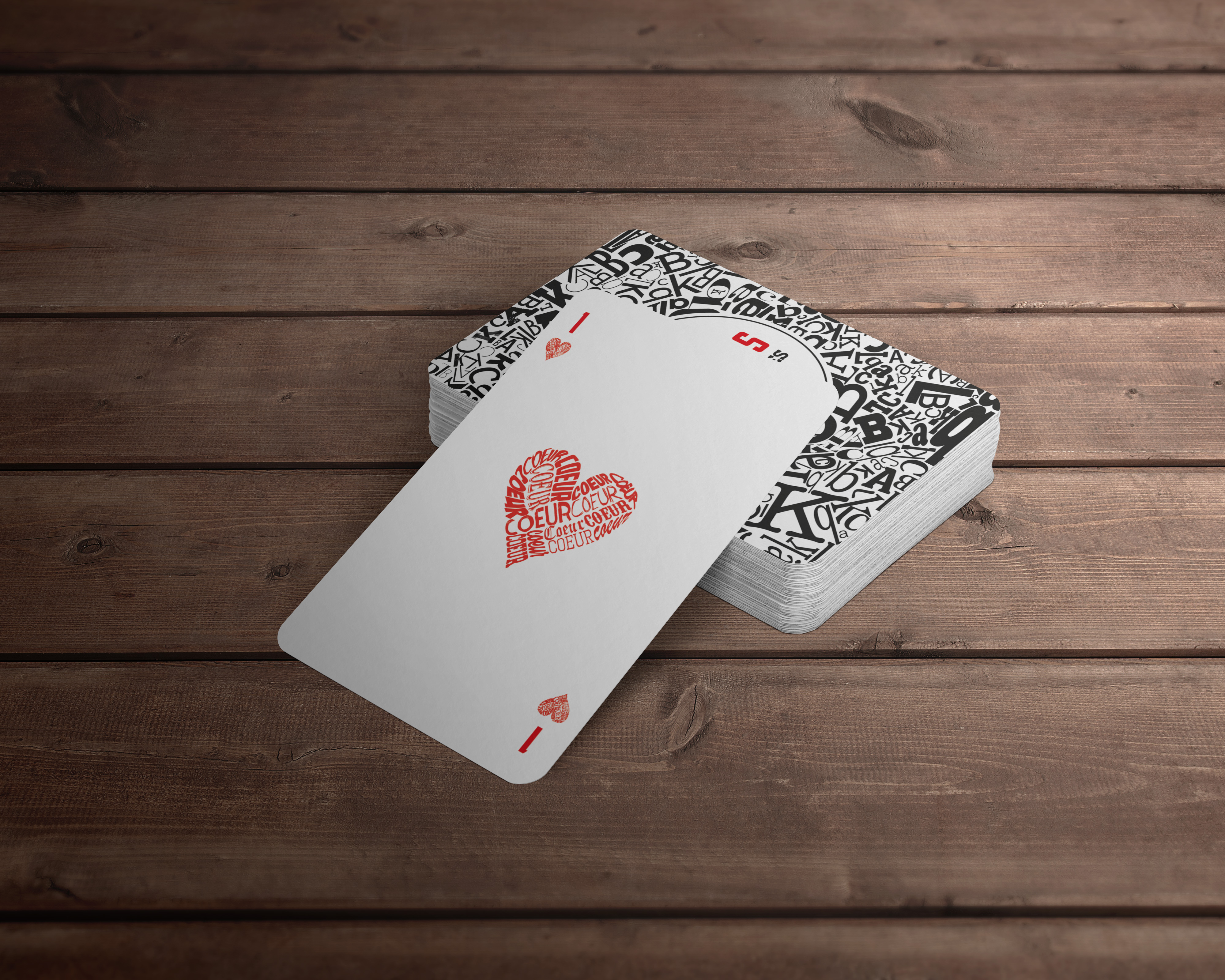 Jeu de cartes Typocards